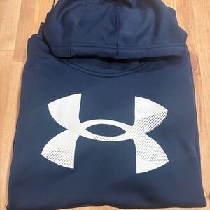 Men’s Under Armour ColdGear Hoodie – Size Small – Navy Blue